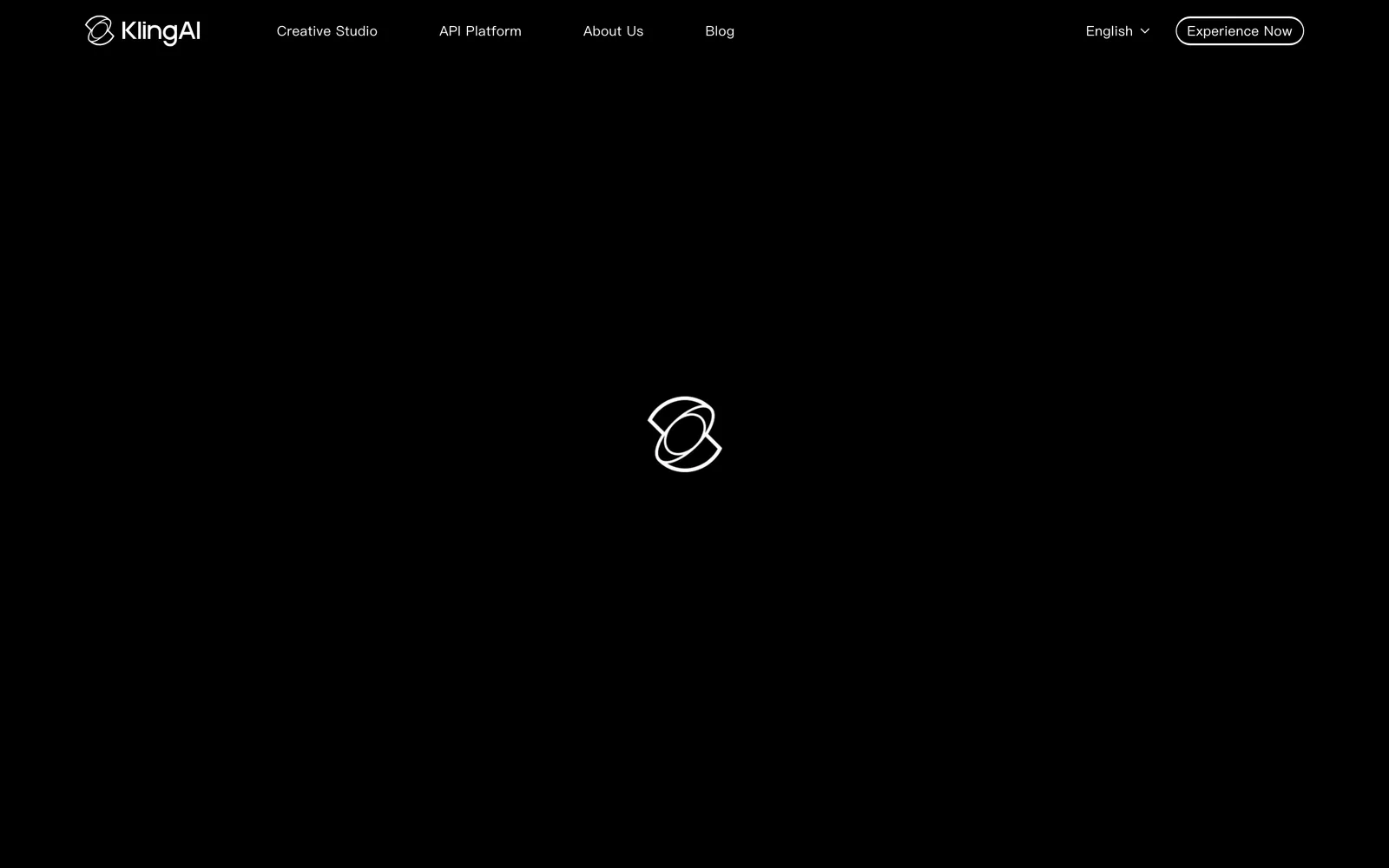 Kling AI homepage
