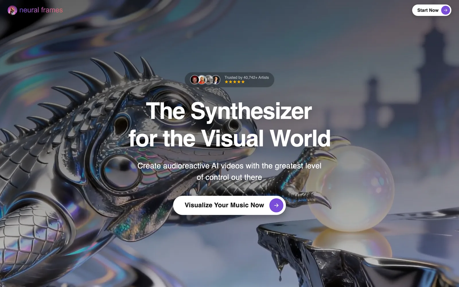 Neural Frames homepage