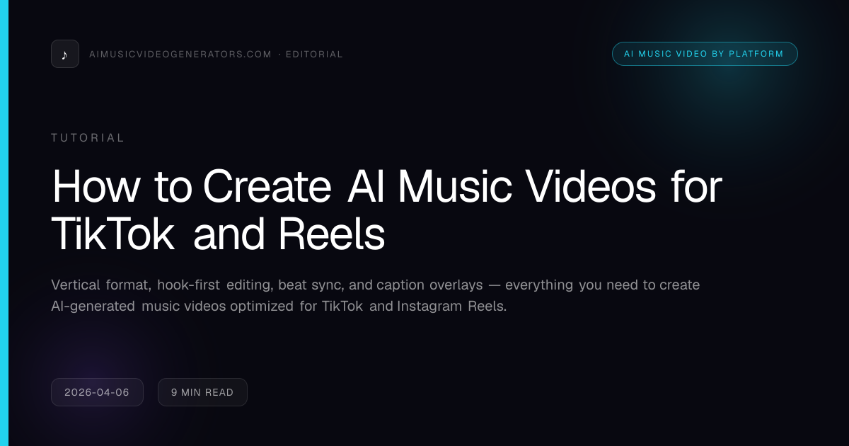 How to Create AI Music Videos for TikTok and Reels | AI Music Video ...