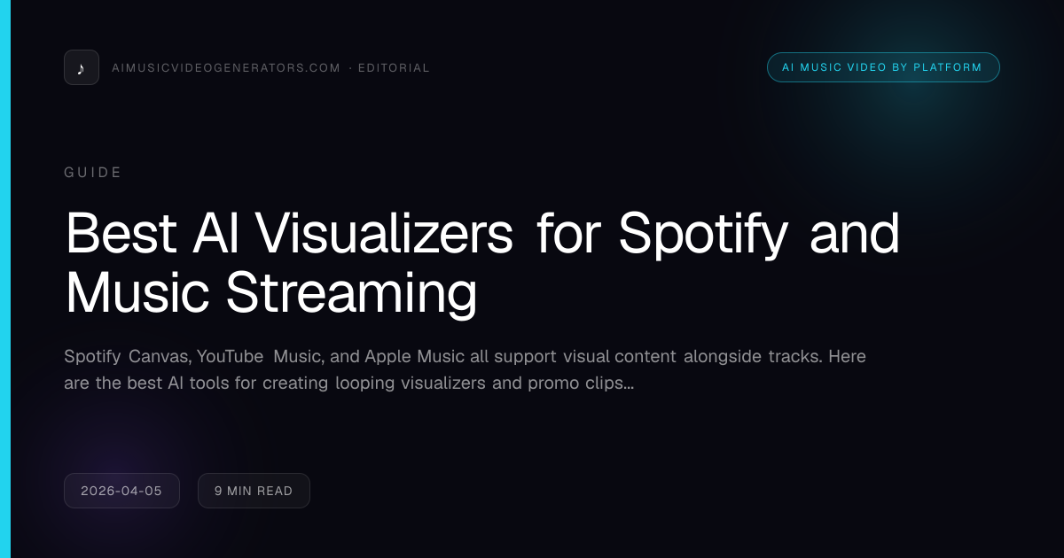 Best AI Visualizers for Spotify and Music Streaming | AI Music Video ...